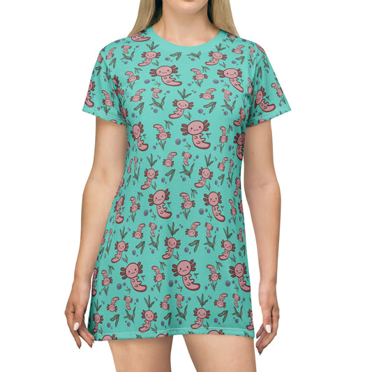 Axolotl T-Shirt Dress